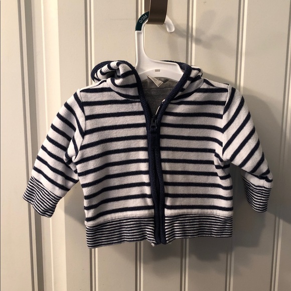 Old Navy Other - 100.   Striped Baby Hoodie. 3-6 months
